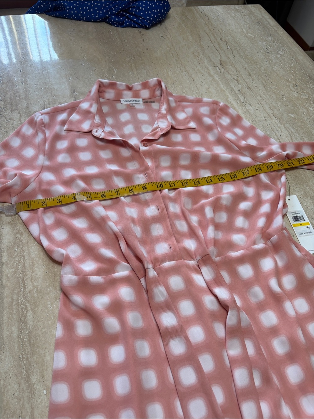 NWT Pale Pink and White Maxi Dress - Picture 6 of 12